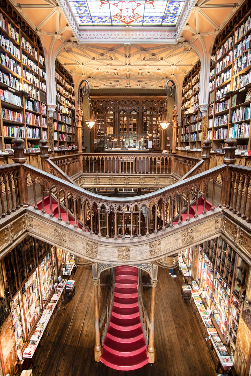 Tirupati Book store interior with shelves