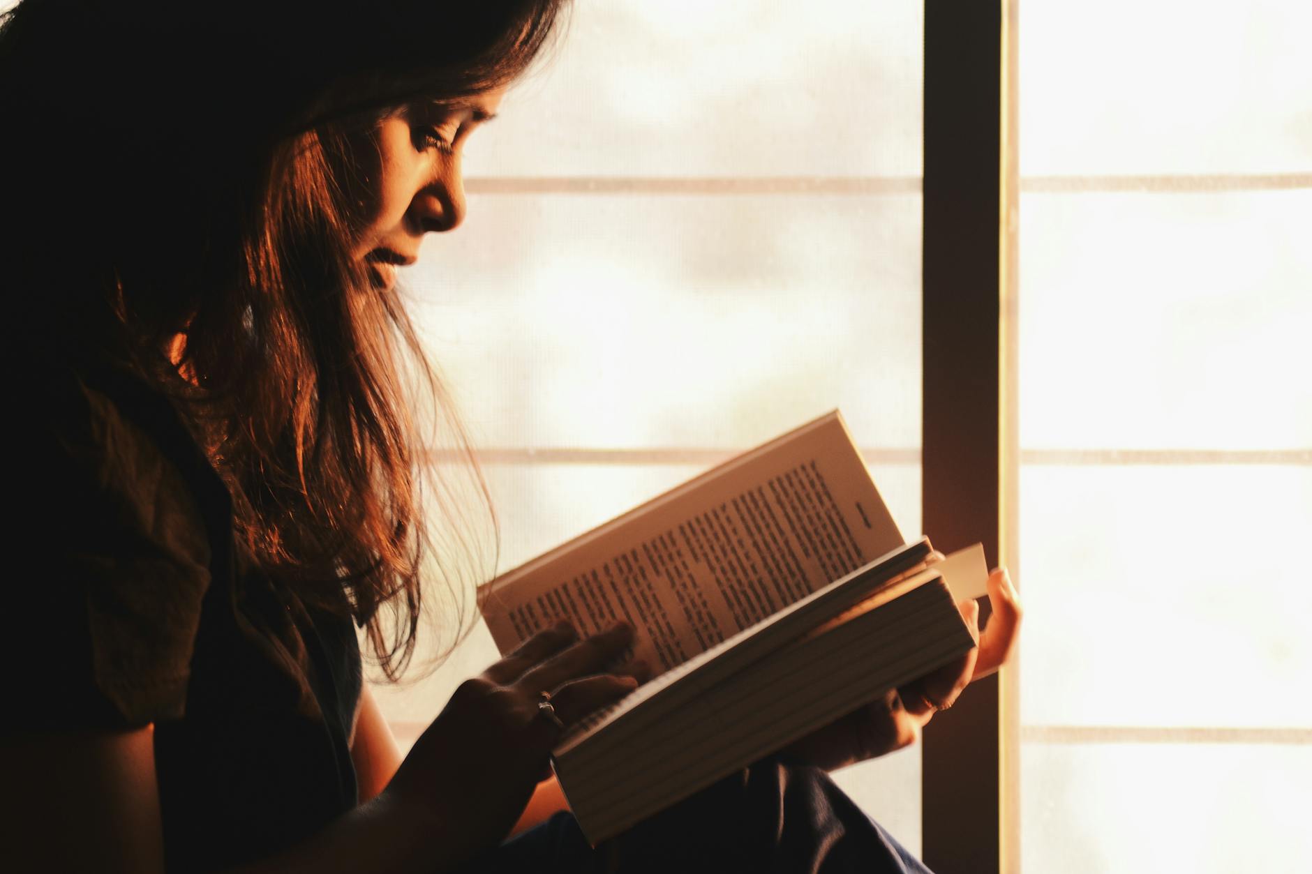 Reader enjoying a book